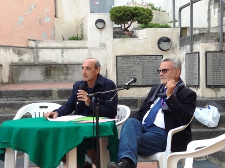 Nella foto il coordinatore del circolo pd di Nizza Franco Parisi e il sindaco Giuseppe Di Tommaso